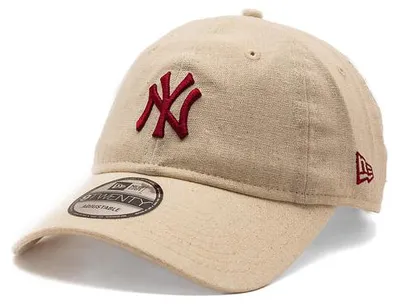 Produktbild von Kappe New Era - MLB Linen 9TWENTY - NY Yankees - Stone / Cherry