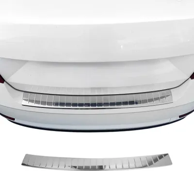 Image de Protection Seuil de Pare-chocs Arriére Pour Skoda Octavia Combi 2013-2019 Inox