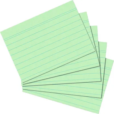Immagine prodotto di Herlitz Karteikarte A6 liniert grün 100er Packung