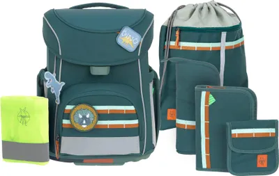 Produktbild von Lässig School Set Slim Unique dark green 7-teilig Schulranzenset