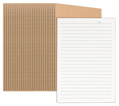 30er-Pack A5 Kraft Notizbücher, liniert, 72 Seiten, 80gsm, 20,5x14 cm