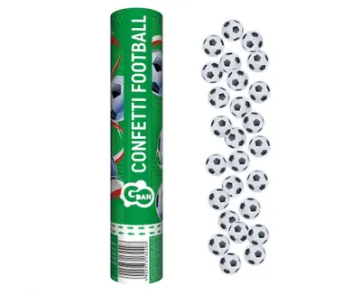 Produktbild von Konfetti schießen 30 cm - Fußbälle
