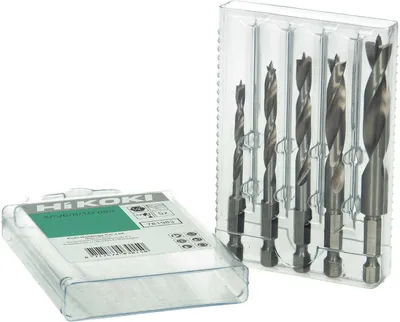 Obrázok produktu pre HIKOKI HEX ŠROUBY DO DREVA SADA 5 ks 4/5/6/8/10 mm