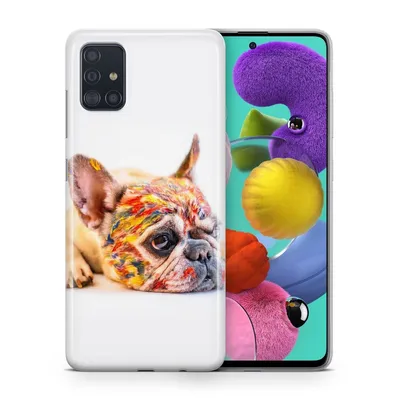 Produktbild von Handyhülle Schutzhülle für Sony Xperia XZ1 Case Cover Tasche Bumper Etuis TPU, Modell:Sony Xperia XZ1, Motiv auswählen:Bulldogge Bunt