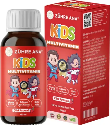 Produktbild von Zühre Ana | Kids Erdbeer-Multivitamin-Sirup 150ml