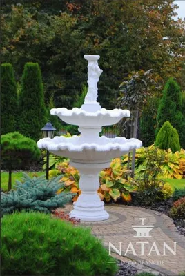 Immagine prodotto di Fontana ornamentale Figura di fontana 197cm Decorazione fontana giardino fontana laghetto