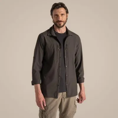 Produktbild von Craghoppers NosiLife Pro Adventure LS V Hemd für Herren Insektenabweisend, Größe:M, Farbe:WoodlandGrn