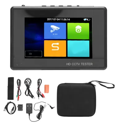 Produktbild von Handgeführter CCTV-Tester mit 4-Zoll-IPS-kapazitivem Touchscreen, 4K H.265, IP, CVI, TVI, AHD, analogem Kameratester, EU-Stecker 100šC240 V