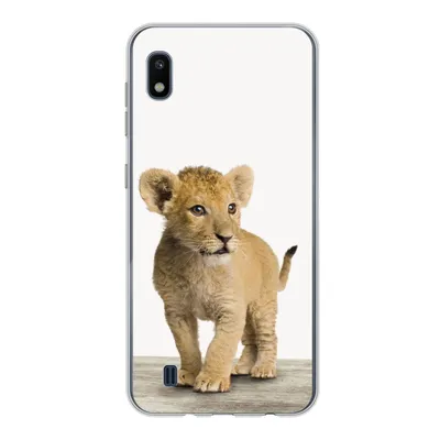 Produktbild von MuchoWow® Handyhülle Schutzhülle Hülle für Samsung Galaxy A10 Löwe - Junge - Kinder - Jungen - Tiere - Mädchen Silikon Softcase Handy Hülle - Schutzhülle