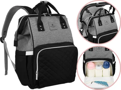 Produktbild von PTN MB3-6029 Grau-Schwarzer Rucksack