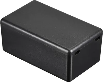 Productafbeelding van Mini Project Doos - Elektronica Behuizing - DIY Projecten - Stofvrij Ontwerp - 60 x 36 x 25 mm - Zwart