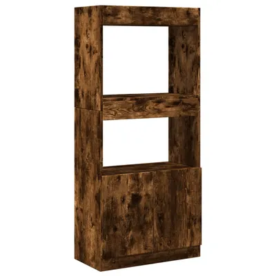Obrázok produktu pre vidaXL Highboard smoke oak 63x33x140 cm materiál na báze dreva