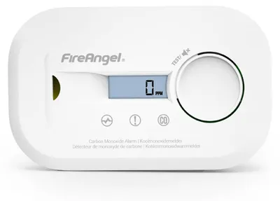 Produktbild von FireAngel FA6812 Kohlenmonoxid Melder, tragbar mit LCD Anzeige, 10-Jahres-Sensor