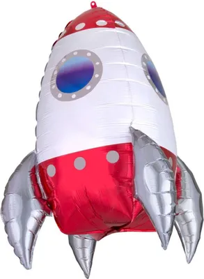 Obrázok produktu pre Fóliový balón Raketa Vesmírna párty 55 x 73 cm