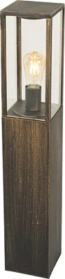 Produktbild von Qazqa Vintage außen Pollerleuchte, Wegeleuchte, Pollerlampe für den Garten - Charlois - Gold, max. 40W, Geeignet für LED, 80cm, IP44