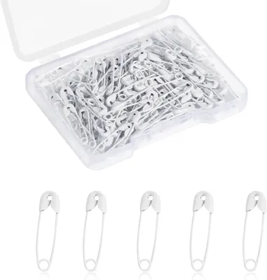 Obrázok produktu pre Mini bezpečnostné špendlíky 19 mm, 500 ks, Niklovaná oceľ, pre šitie a remeslá