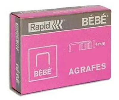 Image de Agrafes Rapid Bebe, cuivrées, contenu : 5000 pièces
