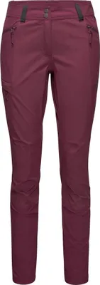 Damenhose Ducan Pants von Mammut in dunkelrot mit Reißverschlusstaschen und Gürtelschlaufen