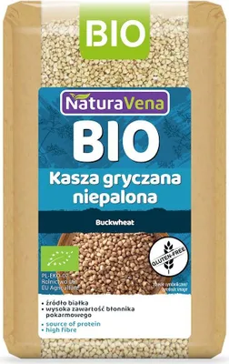 Obrázok produktu pre POHÁNKOVÉ POHANKY NEPRAŽENÉ, BEZLEPKOVÉ,500 g - NATURAVENA