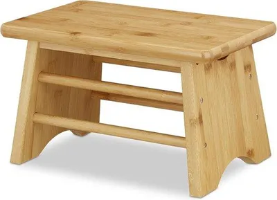 Produktbild von Famanu Hocker Bamboe 100 kg belastbar - 20x33x21,5 cm natur