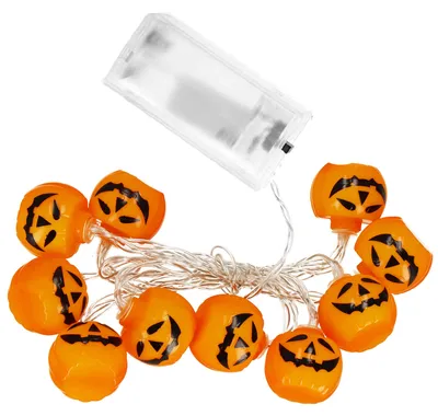 Productafbeelding van Halloween Decoratie - Lichtslingers - Verlichting - Pompoenen - 10 LED