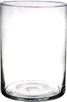 Produktbild von INNA-Glas Glas Vase Zylinder Sanya Earth, klar, 25cm, Ø18cm - Blumenvase