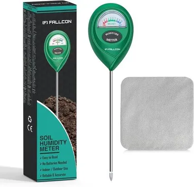 Produktbild von Vochtigheidsmeter mit Sensor und Reinigungstuch - Präzise Luftfeuchtigkeit für Innen- und Außenbereiche
