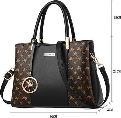 Produktbild von STILVORA Handtaschen Damen Shopper Kunstleder Handtaschen,Elegante Handtasche und Schultertasche und Umhängetasche,Gelb-Schwarz