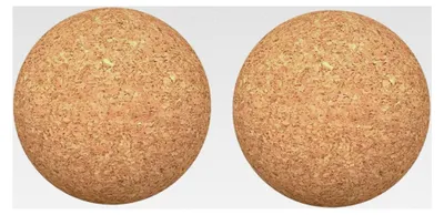 Produktbild von 2 Stück Kork-Massagebälle zur Triggerpunkt-Therapie, Korkbälle für Muskelverspannungen und Tiefenentlastung