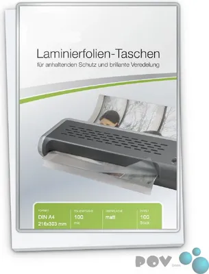 Produktbild von Laminierfolien A5 (148 x 216 mm), 2 x 125 mic, für Metorahmen, glänzend