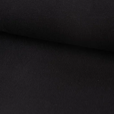 Produktbild von Strickstoff Meterware Baumwollstrick Bekleidungsstoff schwarz 1,60m