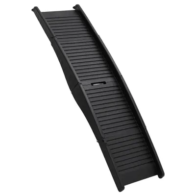 Image de vidaXL Rampe pour chiens Pliable Noir 153x40x12,5 cm Plastique