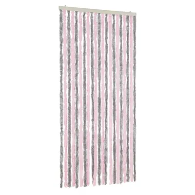 Obrázek produktu pro vidaXL Mucholapka stříbrná šedá a růžová 90x200 cm žinylka