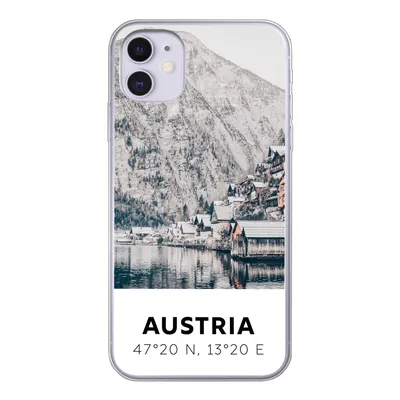 Produktbild von MuchoWow® Handyhülle Schutzhülle Hülle für iPhone 11 Österreich - Wasser - Berge - Alpen Silikon Softcase Handy Hülle - Handytasche