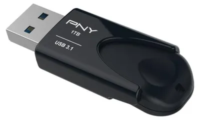 Produktbild von PNY Attache 4 - USB Stick - Schwarz