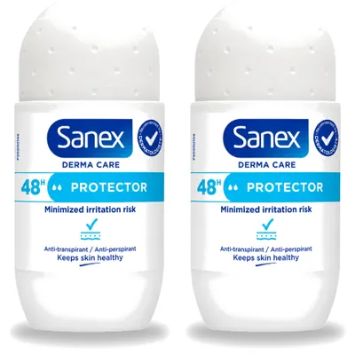 Imagen del producto de 2 unidades de Sanex Dermo Protector, desodorante roll-on - 53 ml - Paquete económico - 2 unidades