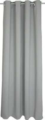 Produktbild von Verdunkelungsvorhang Ösen 140 x 245 cm Hellgrau Vorhang blickdicht Gardine abdunkelnd wärmeisolierend