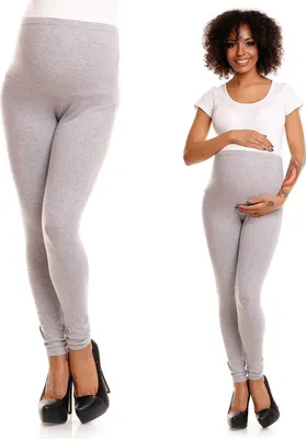 Obrázek produktu pro PeeKaBoo Dámské těhotenské legíny Vattu světle šedá L/XL