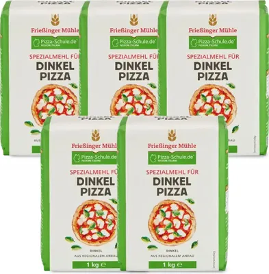 Produktbild von BIELMEIER Spezialmehl für Dinkel-Pizza 5 Stück a 1 kg Frießinger Mühle