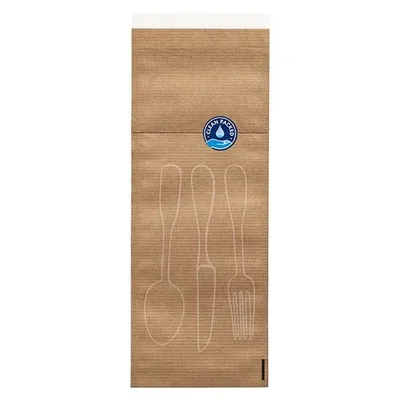 Obrázek produktu pro Papstar Besteckbeutel 26cmx10cm natur