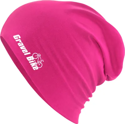 Produktbild von Huuraa Beanie Gravel Bike Fahrrad Fuchsia One Size Baumwolle und Elasthan Mütze Geschenkidee