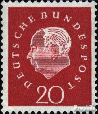 Produktbild von Briefmarken BRD (BR.Deutschland) 1959 Mi 304R mit Zählnummer postfrisch Heuss