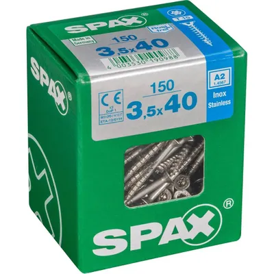 Produktbild von Spax Universalschrauben 3.5 x 40 mm TX 15 - 150 Stück Edelstahl