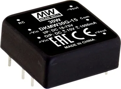 Produktbild von MEANWELL DKMW30F-12, DC DC-Wandler, 9-36V:+ -12V 1250mA 30W