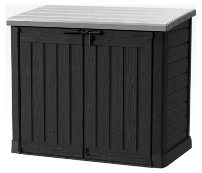 Produktbild von Koll Living Gartenbox für 2 x 240 Liter Mülltonnen - 100% schimmelfrei durch Belüftung - Modell 2024