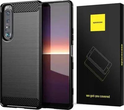 Image de Coque SPACECASE Carbon pour Sony Xperia 1 IV noir