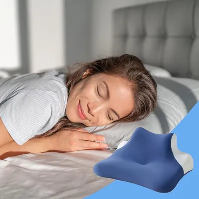 Productafbeelding van Ergonomisch orthopedisch nekkussen met ondersteuning van traagschuim
