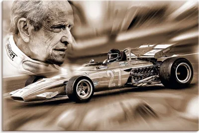 Produktbild von ARTland Leinwandbild Die belgische Legende Jacky Ickx Größe: 90x60 cm