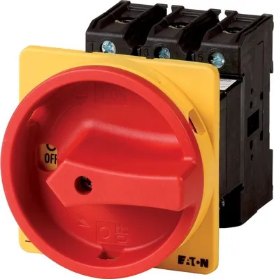 Obrázok produktu pre Eaton P3-100/V/SVB, Otočný spínač, 3P, Červená, Žltá, 100 A