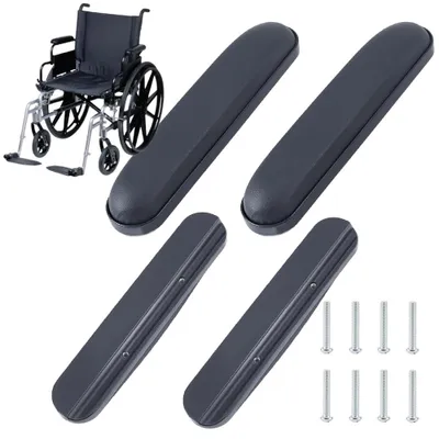 4er Set Armlehnenkissen 27 cm PU-Leder für Rollstühle